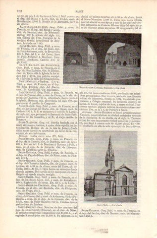 LAMINA V41965: Iglesia en Saint-Malo