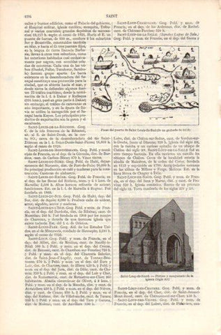 LAMINA V41964: Iglesia de Saint-Loup-de-Naud