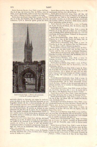 LAMINA V41960: Portico del cementerio de Saint-Jean-du-Doigt