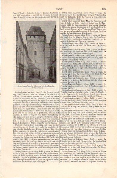 LAMINA V41959: Torre del reloj en Saint-Jean-d'Angely, Charenta Inferior