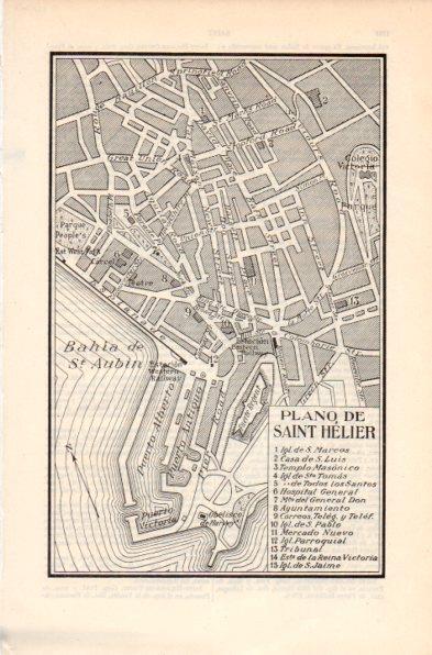 LAMINA V41957: Plano de Saint Helier