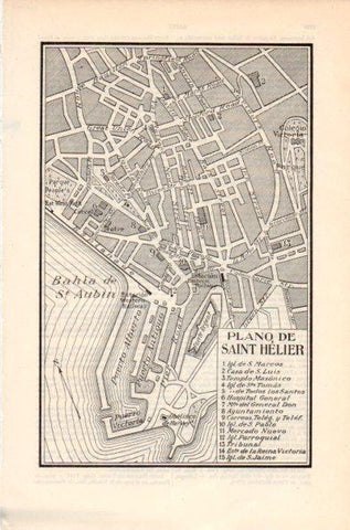 LAMINA V41957: Plano de Saint Helier