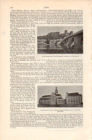 LAMINA V41955: Iglesia abacial en Saint-Germer-de-Fly
