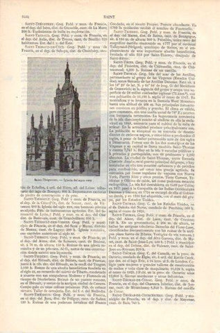 LAMINA V41984: Iglesia de Saint-Thegonnec