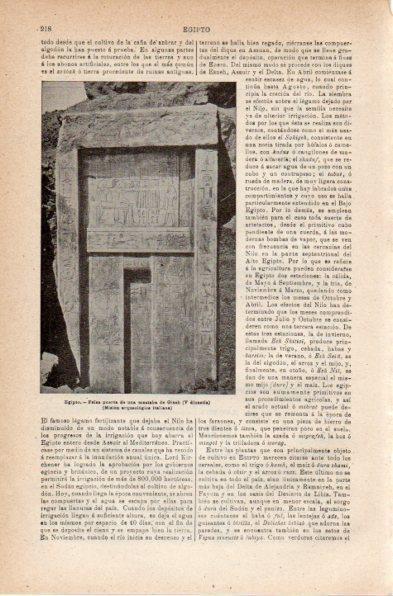 LAMINA V42011: Falsa puerta de una mastaba de Gizah, Egipto