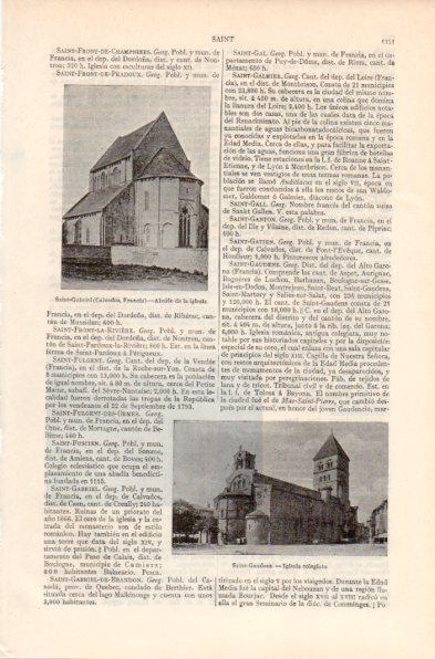 LAMINA V41953: Iglesia colegiata en Saint-Gaudens