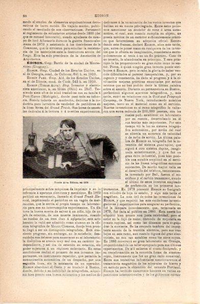 LAMINA V41995: Thomas Edison en 1878
