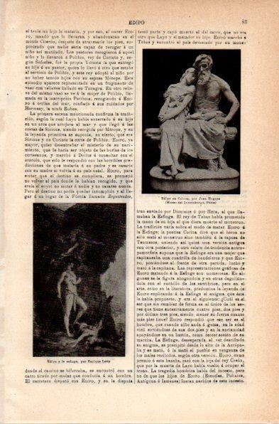 LAMINA V41994: Edipo y la esfinge por E. Levy