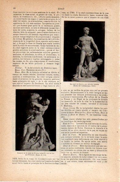 LAMINA V41986: La edad de Hierro estatua por A. Lanson
