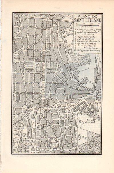 LAMINA V41950: Plano de Saint Etienne