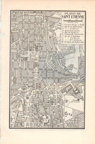 LAMINA V41950: Plano de Saint Etienne