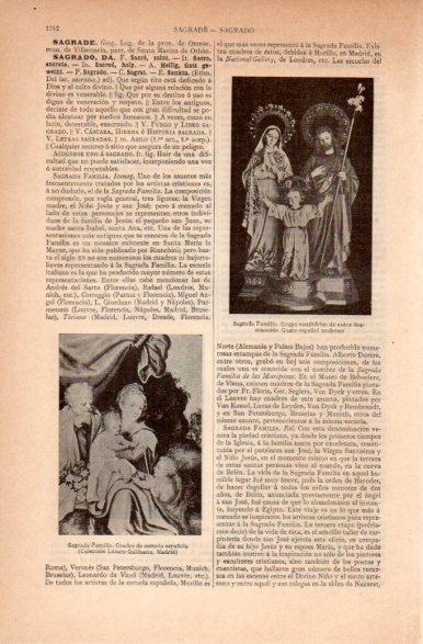 LAMINA V41917: Sagrada Familia cuadro de escuela española