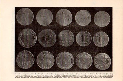 LAMINA V41914: Modelos de hostias usadas en el Santo Sacrificio de la misa