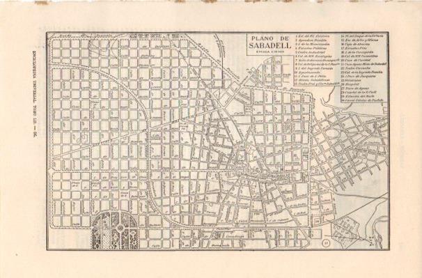 LAMINA V41912: Plano de Sabadell, Barcelona