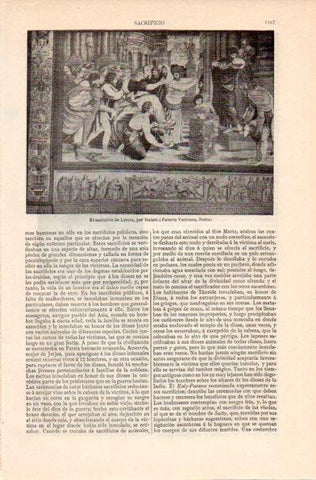LAMINA V41910: El sacrificio de Lystra por Rafael