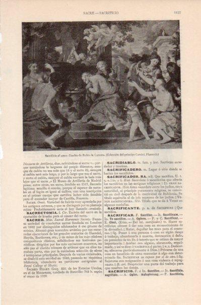 LAMINA V41909: Sacrificio al amor por P. de Cortona