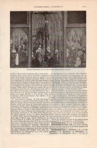 LAMINA V41908: Los siete Sacramentos por Van der Weyden