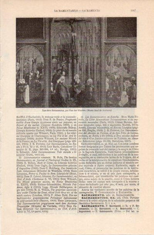 LAMINA V41908: Los siete Sacramentos por Van der Weyden