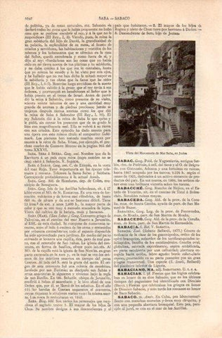 LAMINA V41901: Monasterio de Mar Saba en Judea