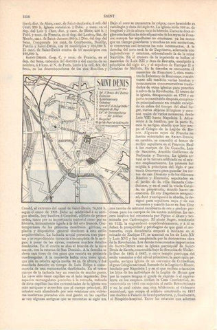 LAMINA V41948: Plano de Saint Denis