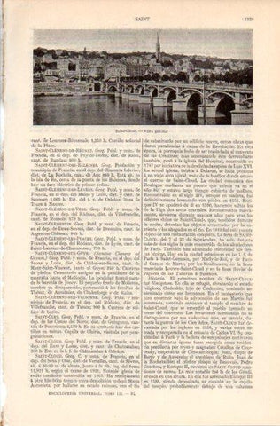 LAMINA V41947: Vista general de Saint-Cloud