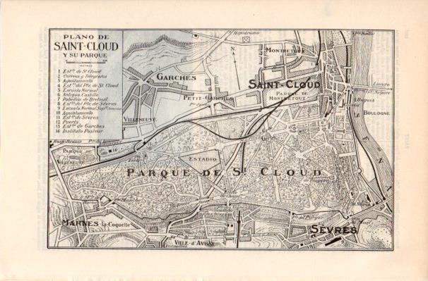 LAMINA V41946: Plano de Saint-Cloud y su parque