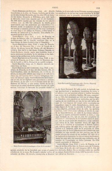 LAMINA V41942: Claustro iglesia y Coro de la Catedral de Saint-Bertrand-de-Comminges