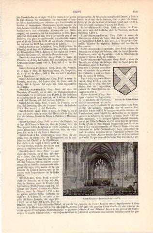 LAMINA V41939: Interior Catedral de Saint-Albans