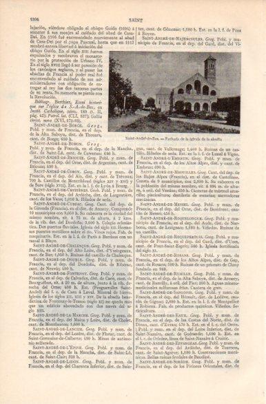 LAMINA V41937: Iglesia de la abadia de Saint-Andre-de-Bas