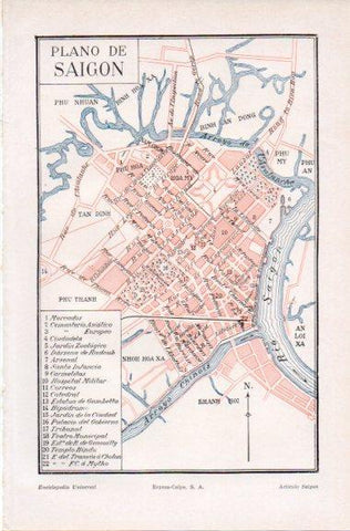 LAMINA V41933: Plano de Saigon