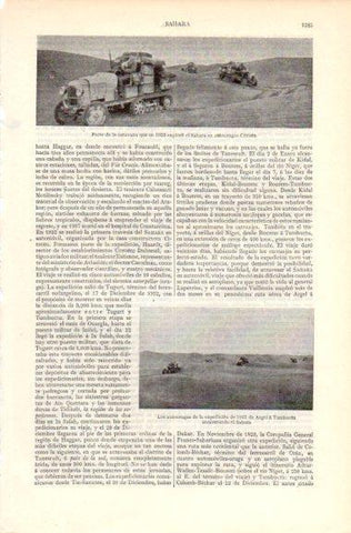 LAMINA V41931: Caravana de autoorugas Citroen que exploro el Sahara en 1922