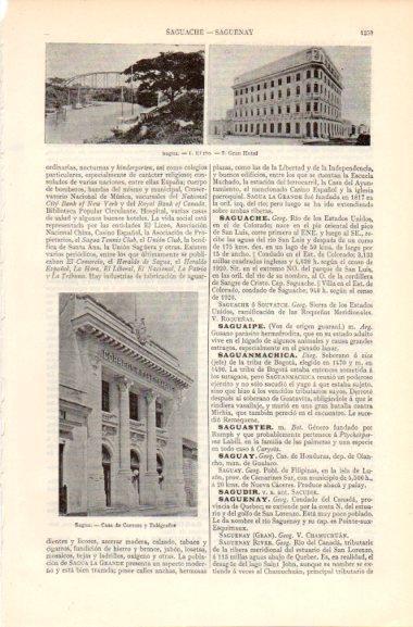 LAMINA V41926: Gran Hotel y Casa de Correos y Telegrafos en Sagua, Cuba
