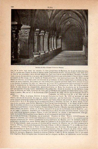 LAMINA V42098: Claustro de Elna, Francia