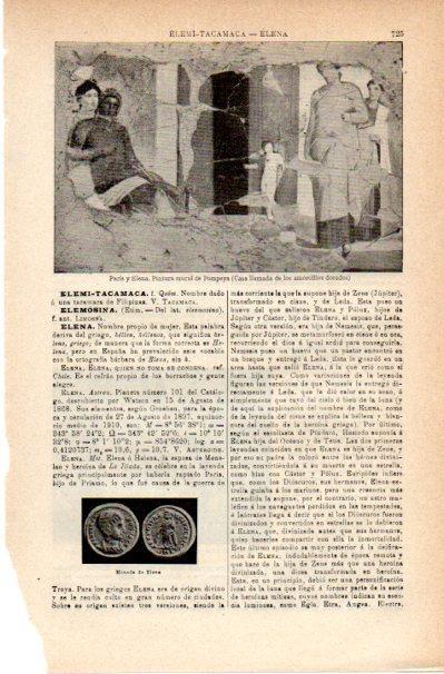 LAMINA V42086: Paris y Elena pintura de Pompeya