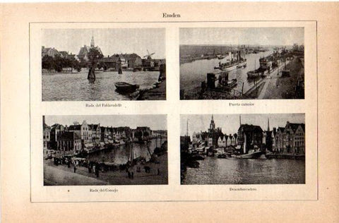 LAMINA V42118: Vistas de Emden, Alemania