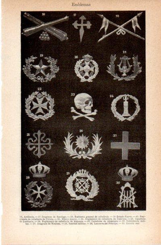 LAMINA V42114: Emblemas I