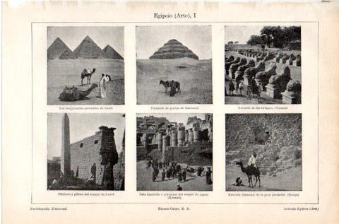 LAMINA V42031: Arte de Egipto