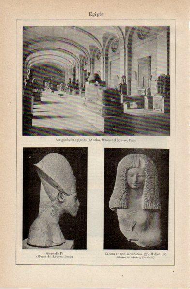 LAMINA V42025: Antiguedades egipcias del Museo del Lovre
