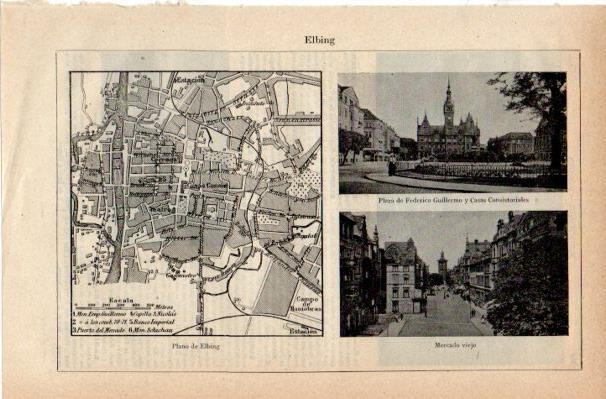 LAMINA V42071: Plano y vistas de Elbing