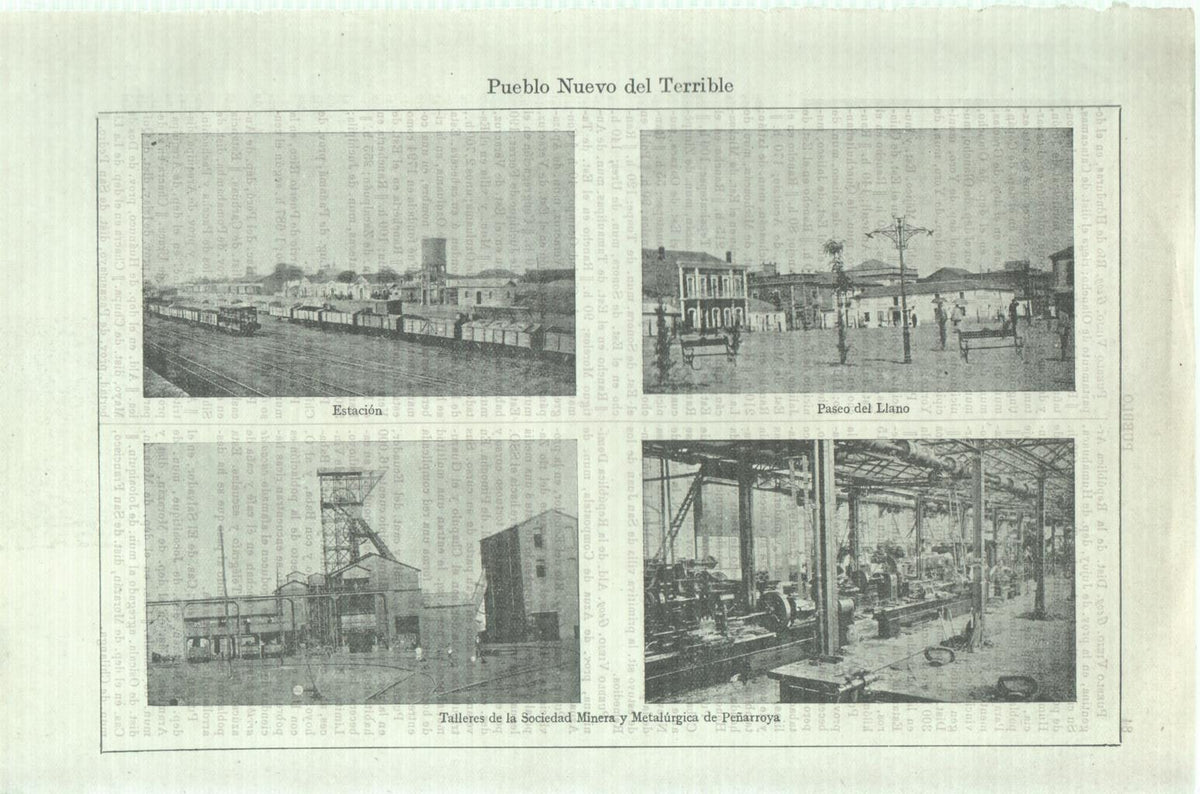 LAMINA V37595: Vistas de Pueblo Nuevo del Terrible