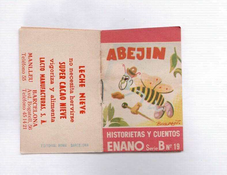 Minicuento: Historietas y Cuentos Enano serie B numero 19: Abejin