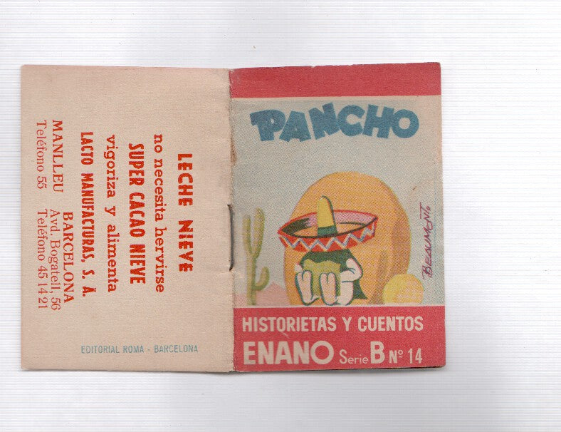 Minicuento: Historietas y Cuentos Enano serie B numero 14: Pancho