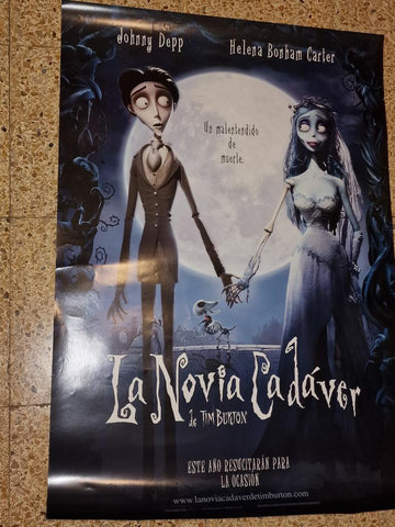 Poster de cine: La novia cadaver de Tim Burton (numerado 17)