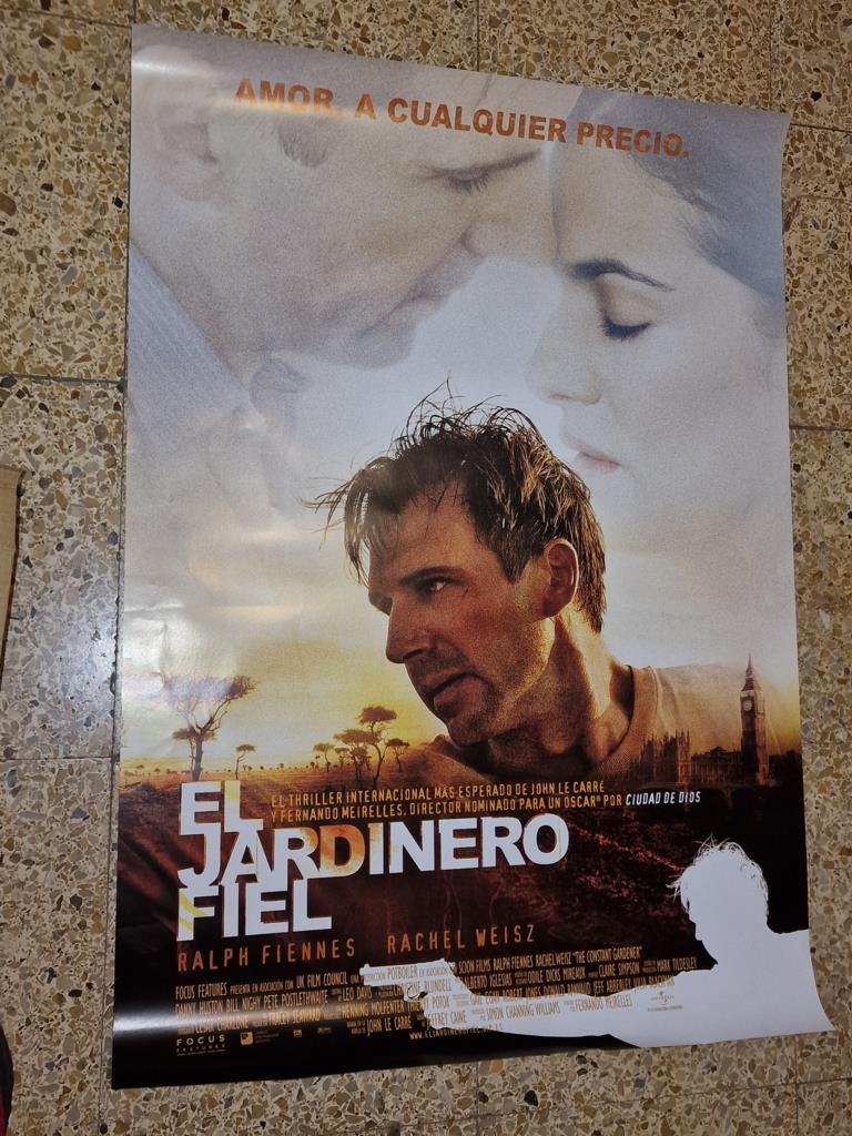 Poster de cine: El jardinero fiel con Ralph Fiennes y Rachel Weiz (numerado 20)