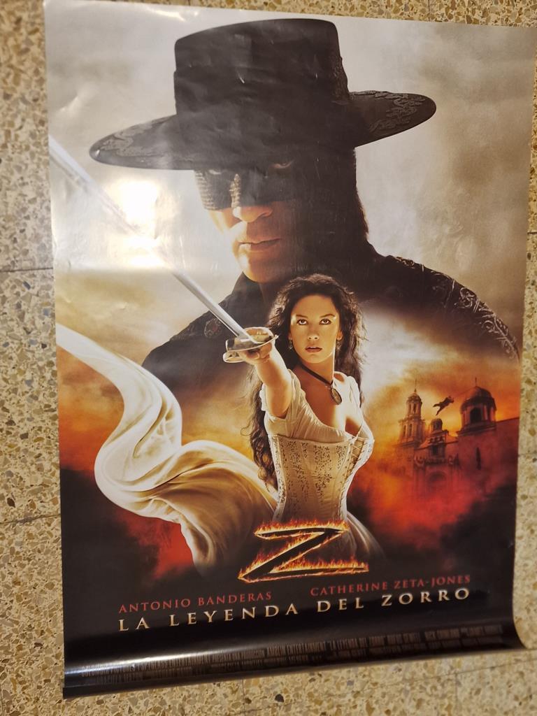 Poster de cine: La leyenda del zorro con Antonio Banderas y Catherine Zeta-Jones (numerado 26)