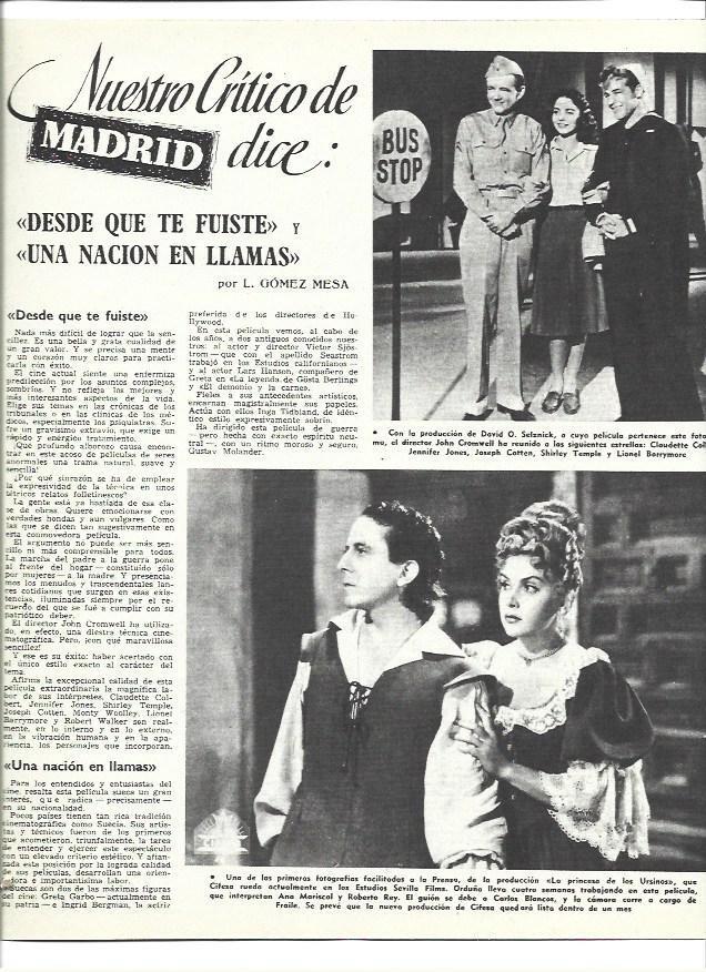 LAMINA 37186: Escena de La princesa de los Ursinos y Desde que te fuiste