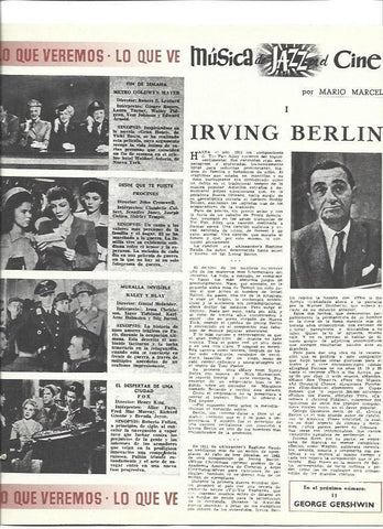 LAMINA 37187: Irving Berlin