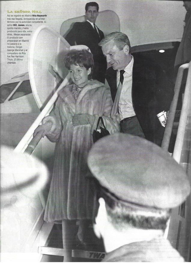 LAMINA 37207: Rita Hayworth con su marido James Hill