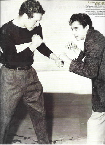 LAMINA 37205: Paul Newman con Sal Mineo