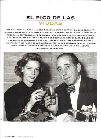 LAMINA 37198: Lauren Bacall y Humphrey Bogart